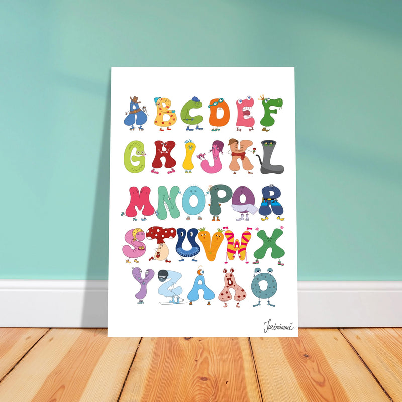 Swedish Alphabet (A-Ö) — Poster