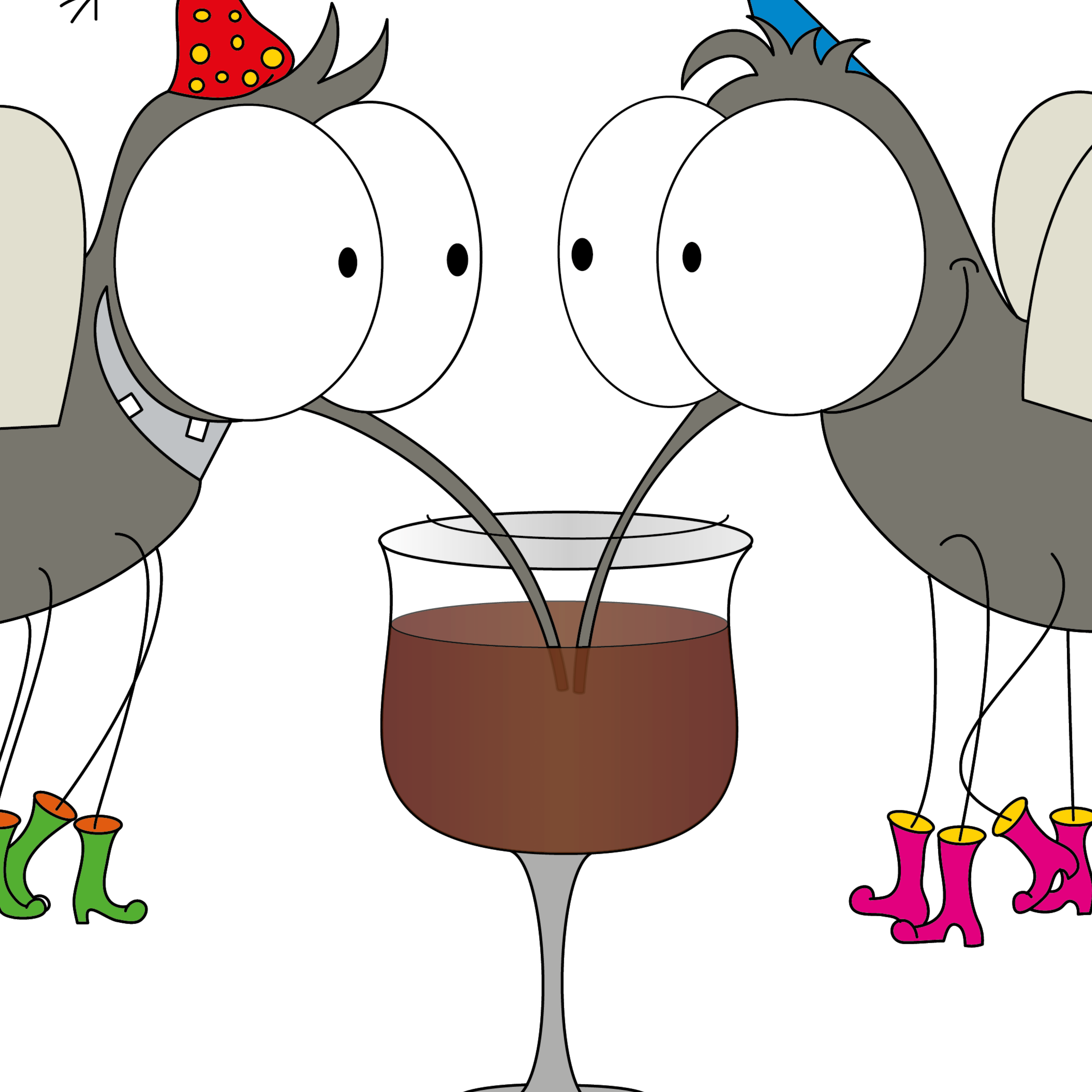 Flies Drinking Wine — Tote Bag