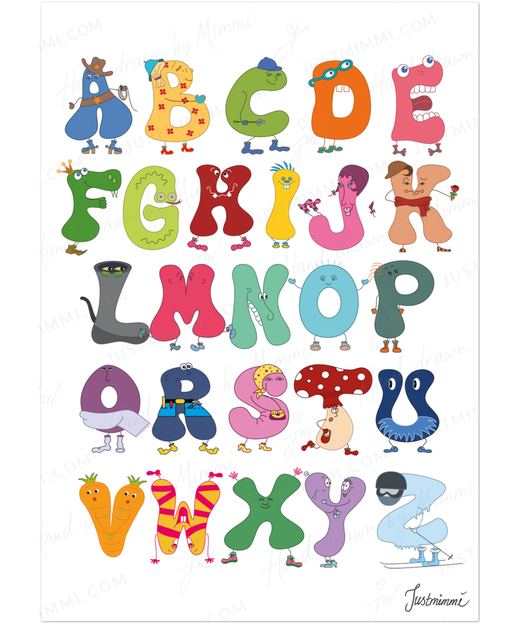 Alphabet (A-Z) Poster | Thinki | Justmimmi