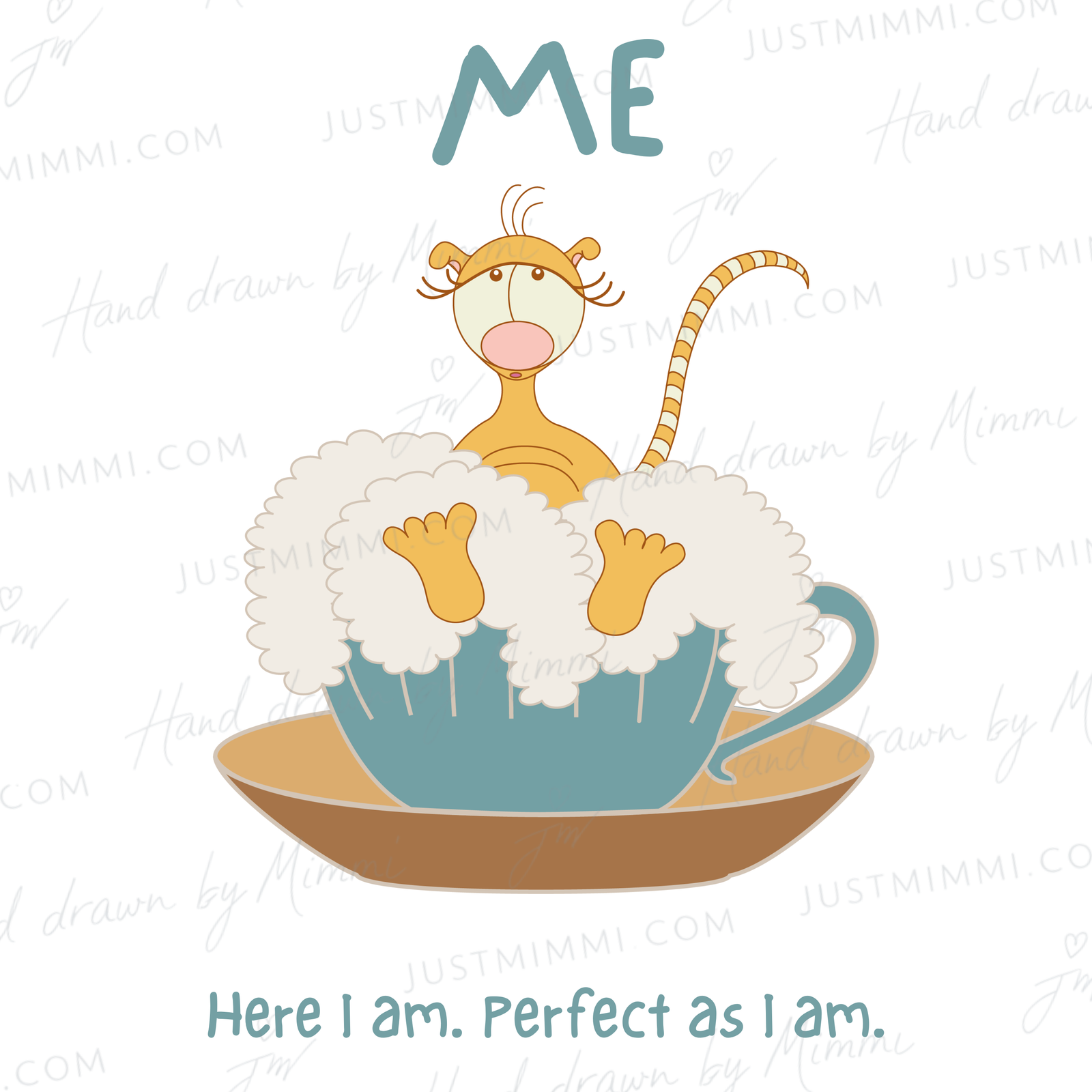 ME hand-drawn illustration by Justmimmi
