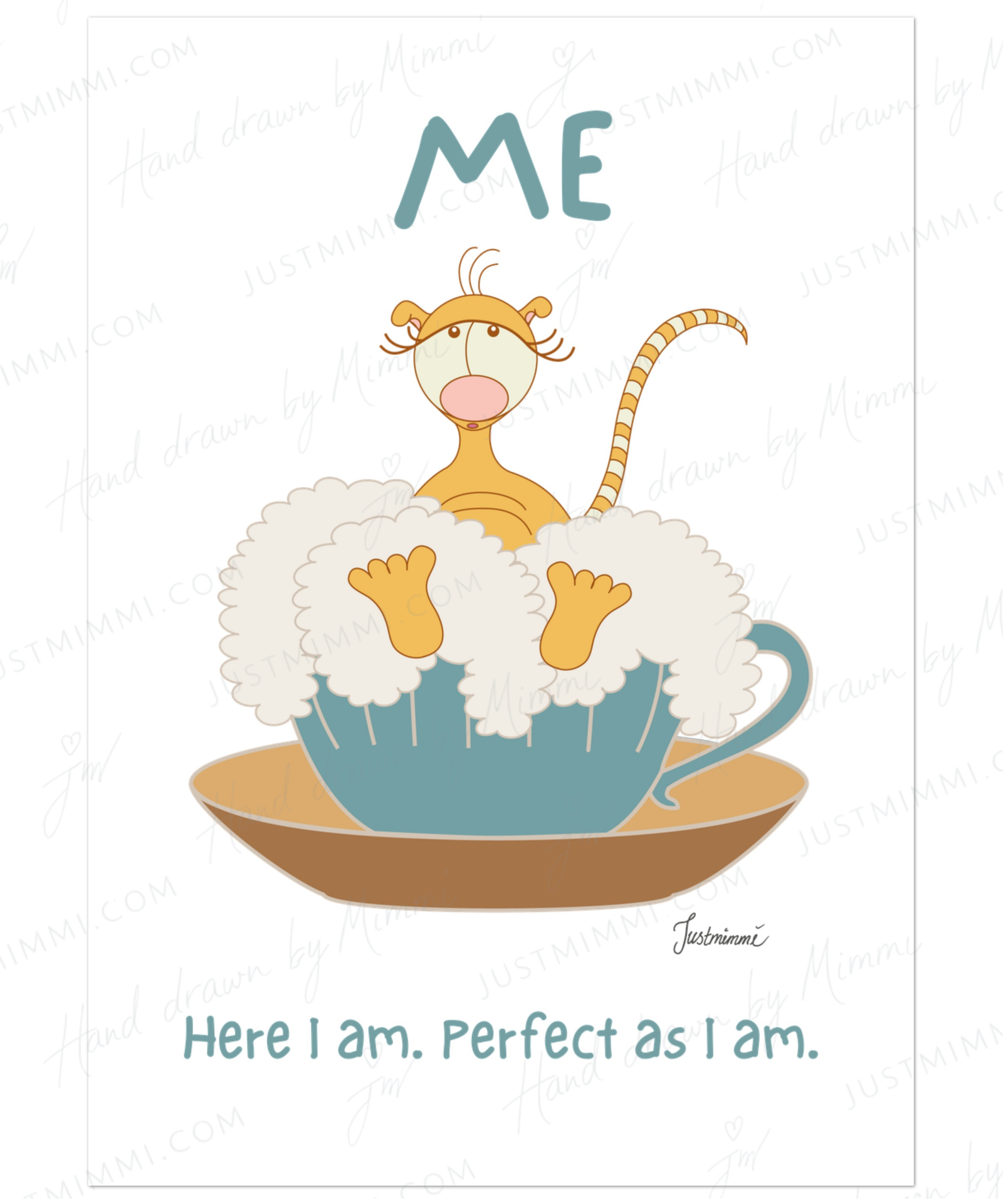 Me character illustration poster from the Bloom collection by Justmimmi