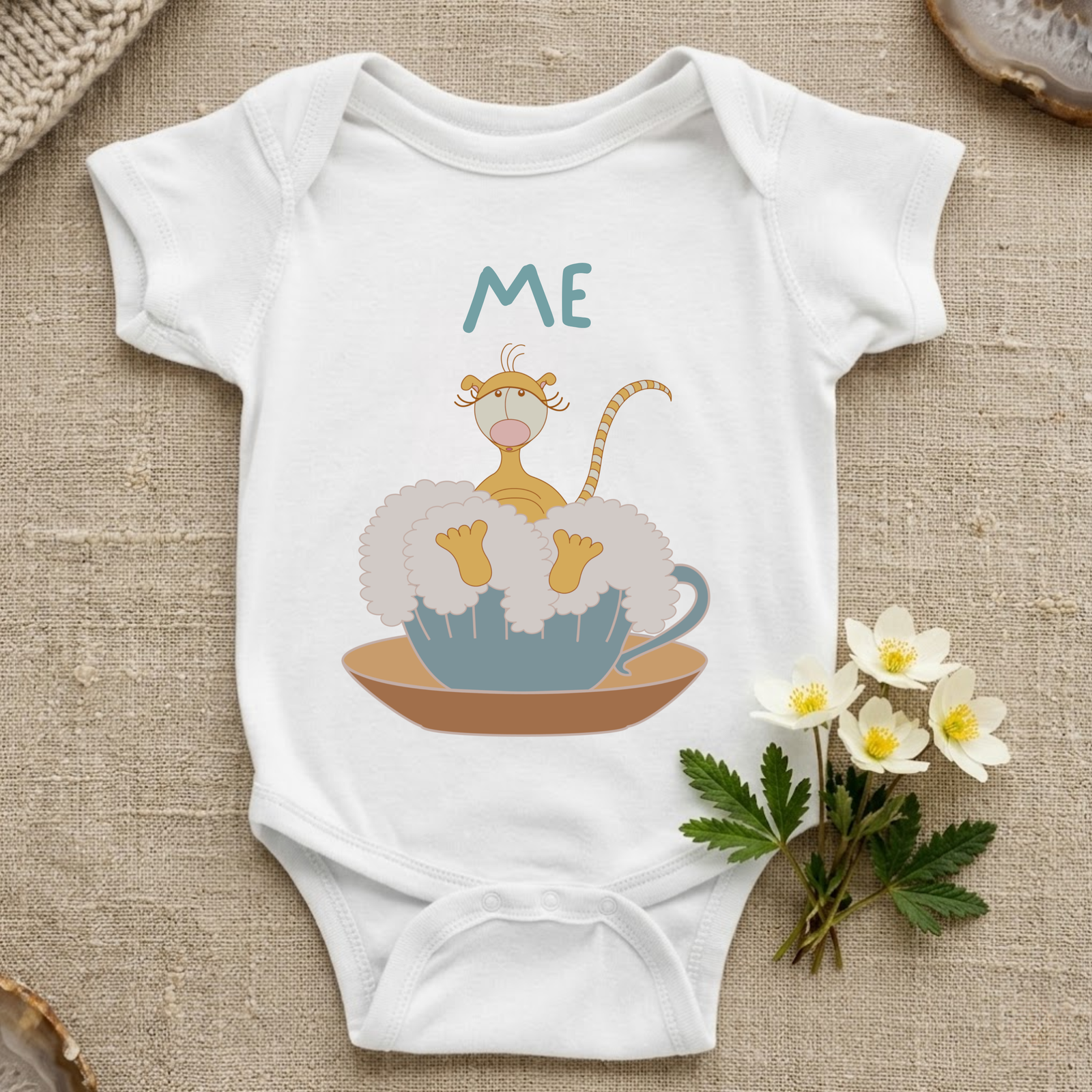 ME Baby Bodysuit | Bloom | Justmimmi (6-18 months)