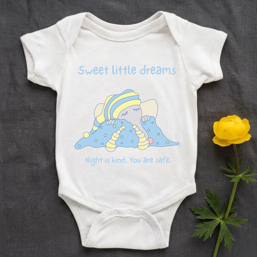 Sweet Little Dreams Baby Bodysuit | Bloom | Justmimmi (6-18 months)