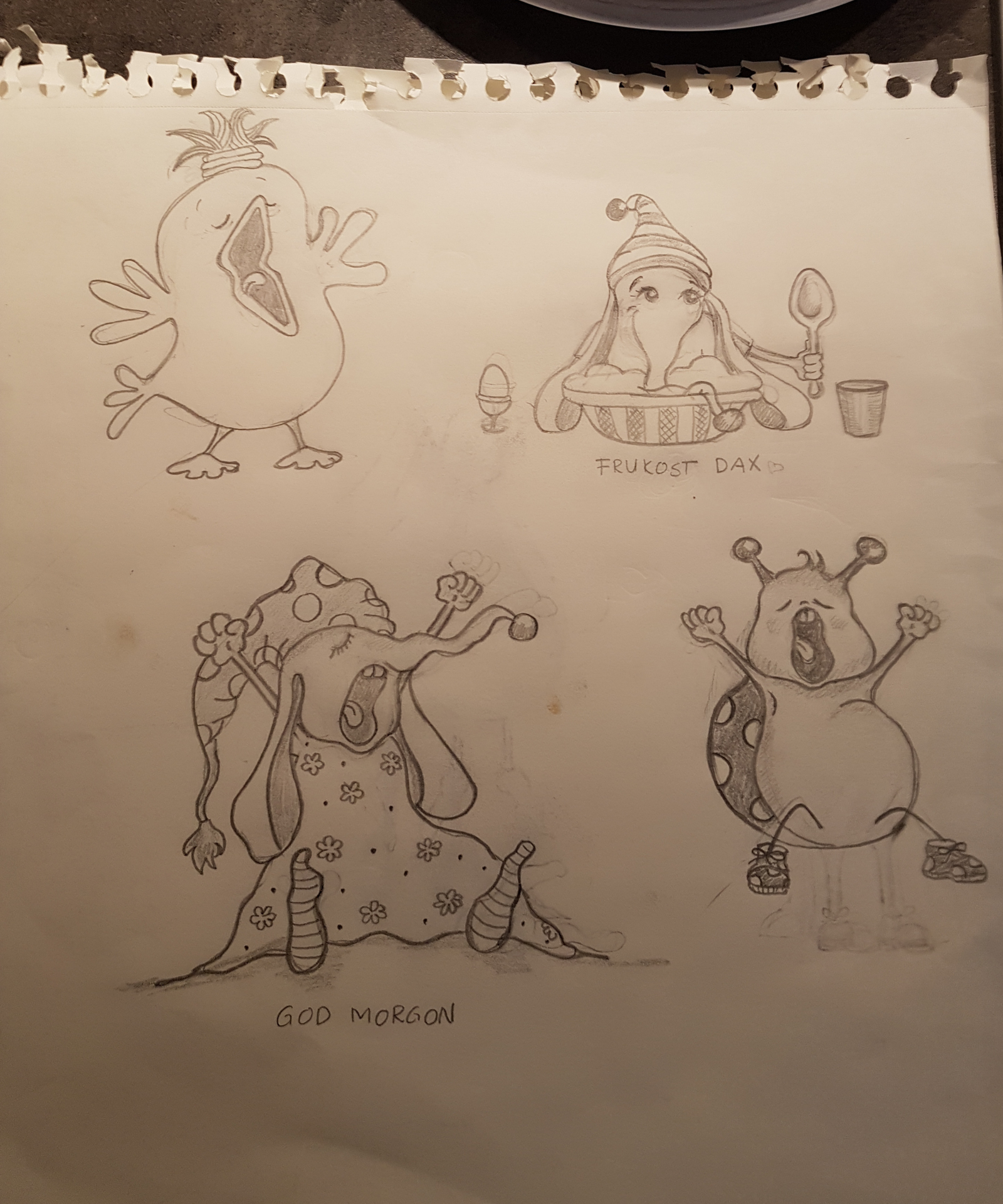 Sketch for the WAKE-NAP illustration by Justmimmi