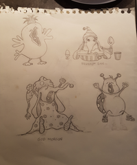 Sketch for the WAKE-NAP illustration by Justmimmi