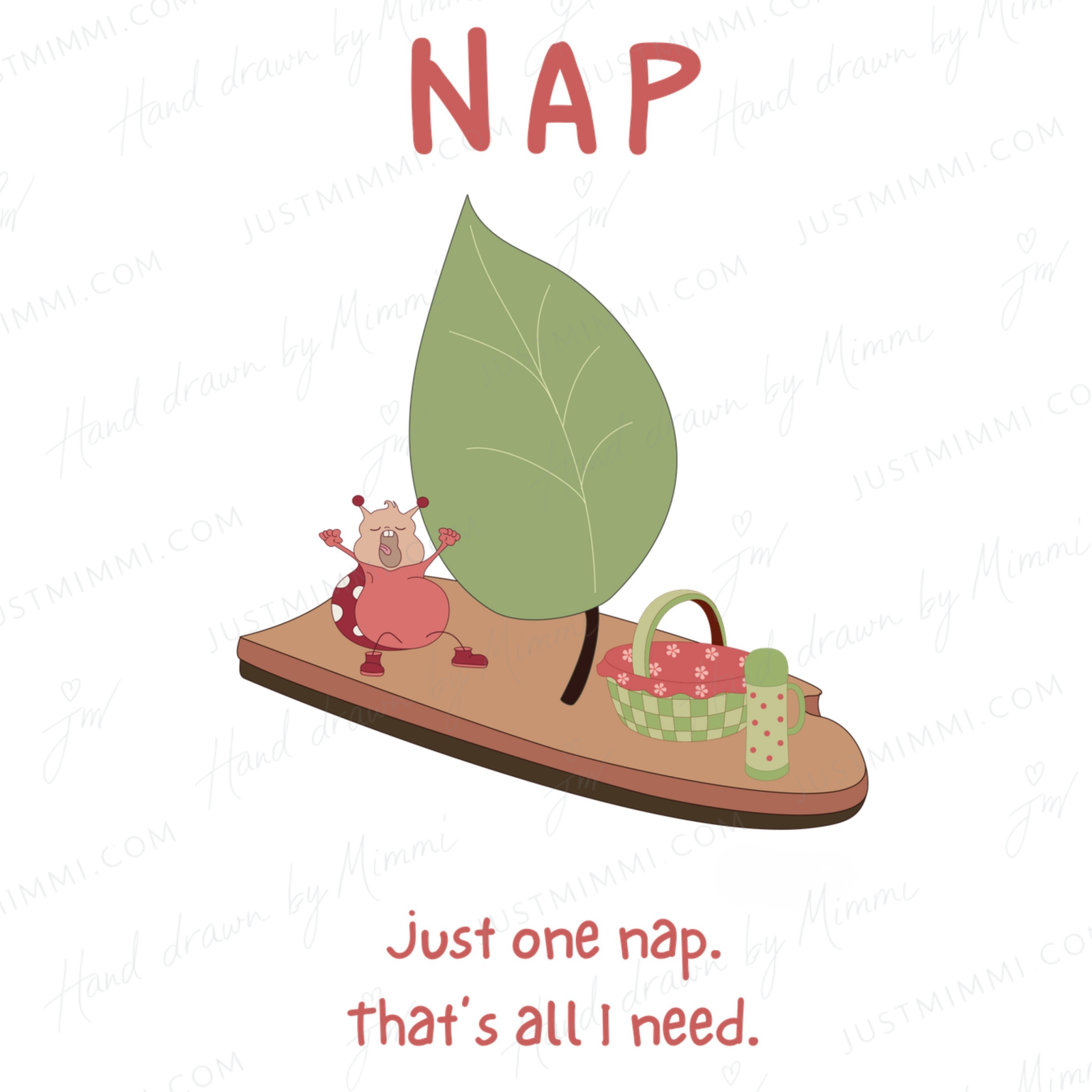 NAP hand-drawn illustration by Justmimmi