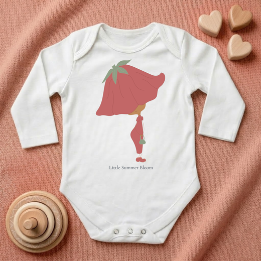 Poppy Baby Bodysuit | Bloom | Justmimmi (0-6 months)
