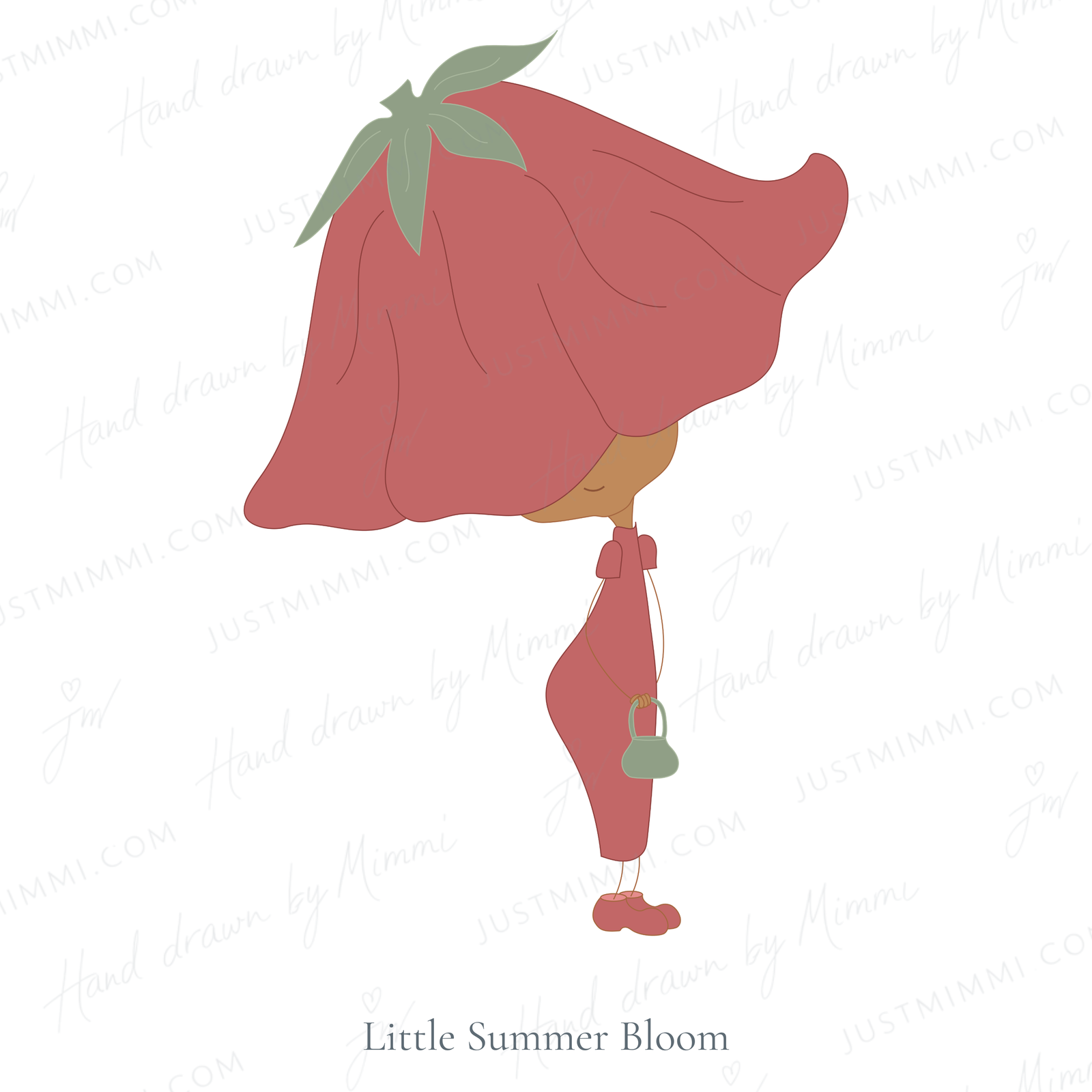 Poppy hand-drawn illustration by Justmimmi