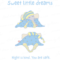  Sweet Little Dreams hand-drawn illustration by Justmimmi