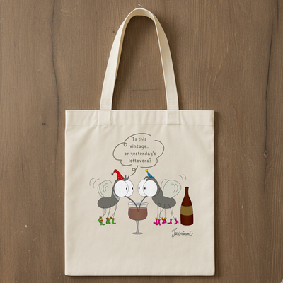 Flies Drinking Wine — Tote Bag
