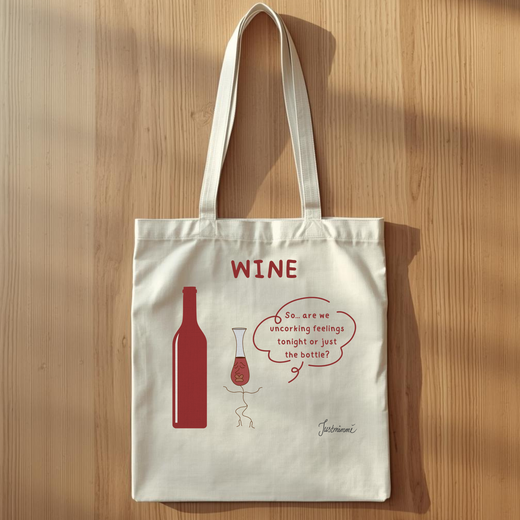 WINE — Tote Bag