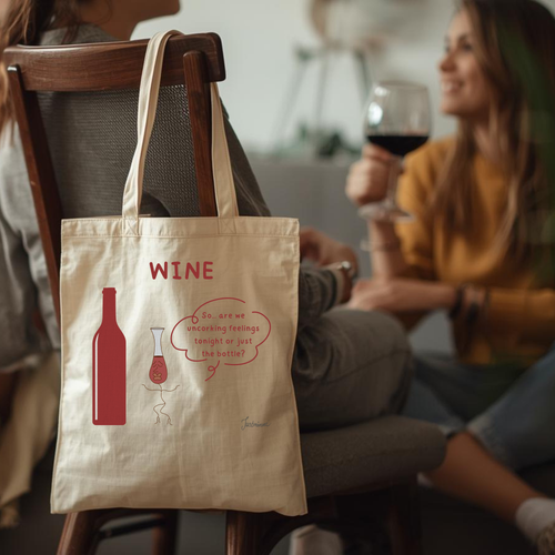 WINE — Tote Bag
