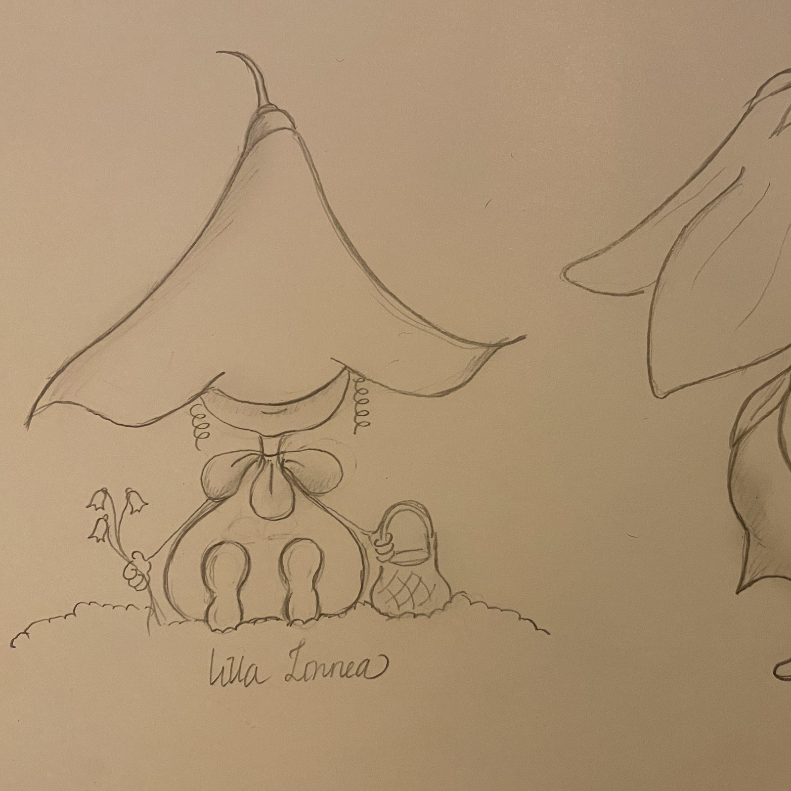Sketch for the Twinflower  illustration by Justmimmi